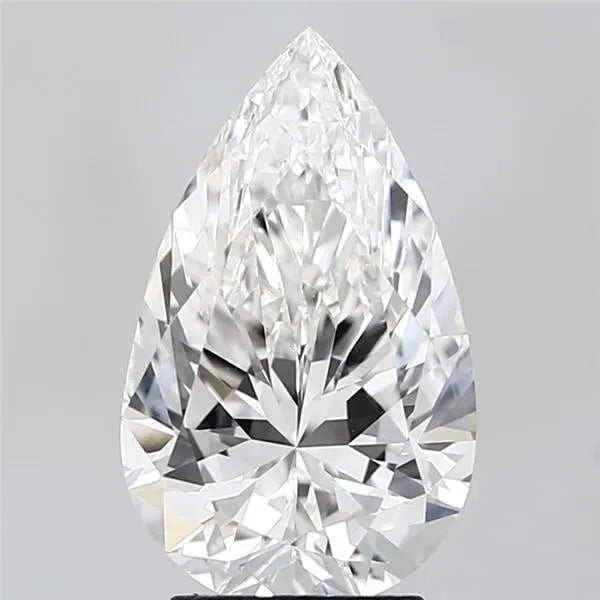 3.43ct Pear Lab Grown Diamond (Colour D, Clarity VVS2, IGI Certified)