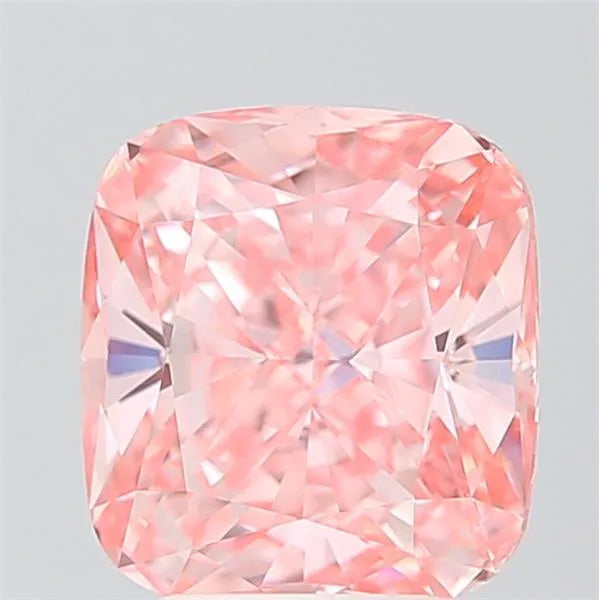 3.55ct Cushion modified Lab Grown Diamond (Colour Fancy Vivid Pink, Clarity VVS2, IGI Certified)
