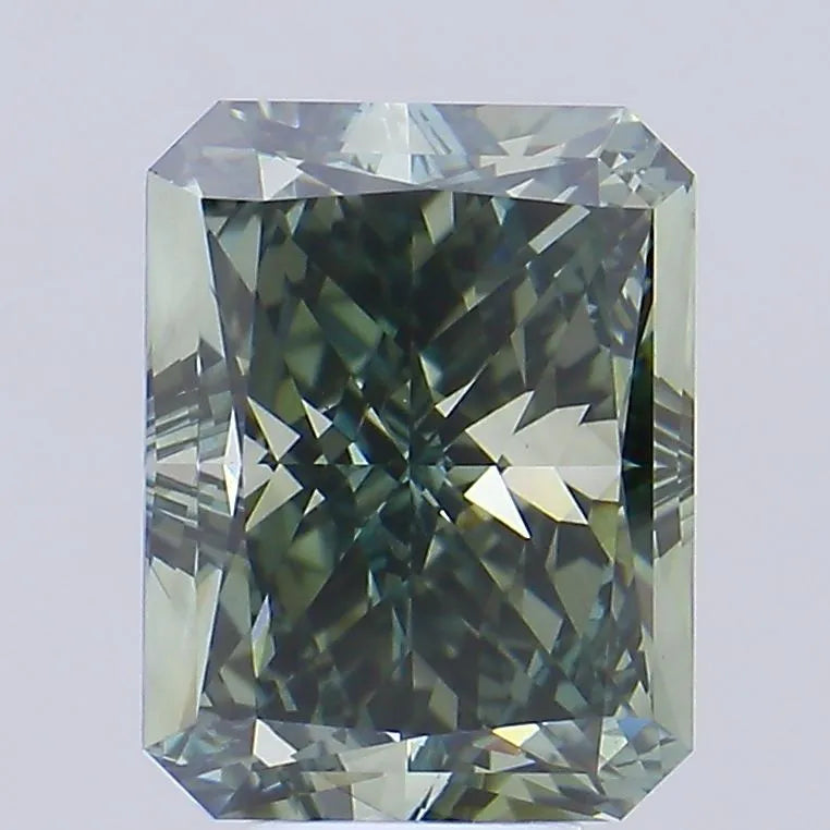 7.72ct Radiant Lab Grown Diamond (Colour Fancy Deep Green, Clarity VVS2, IGI Certified)